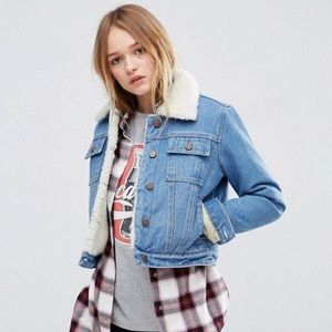 *SOLD* ASOS Sherpa Jean Jacket